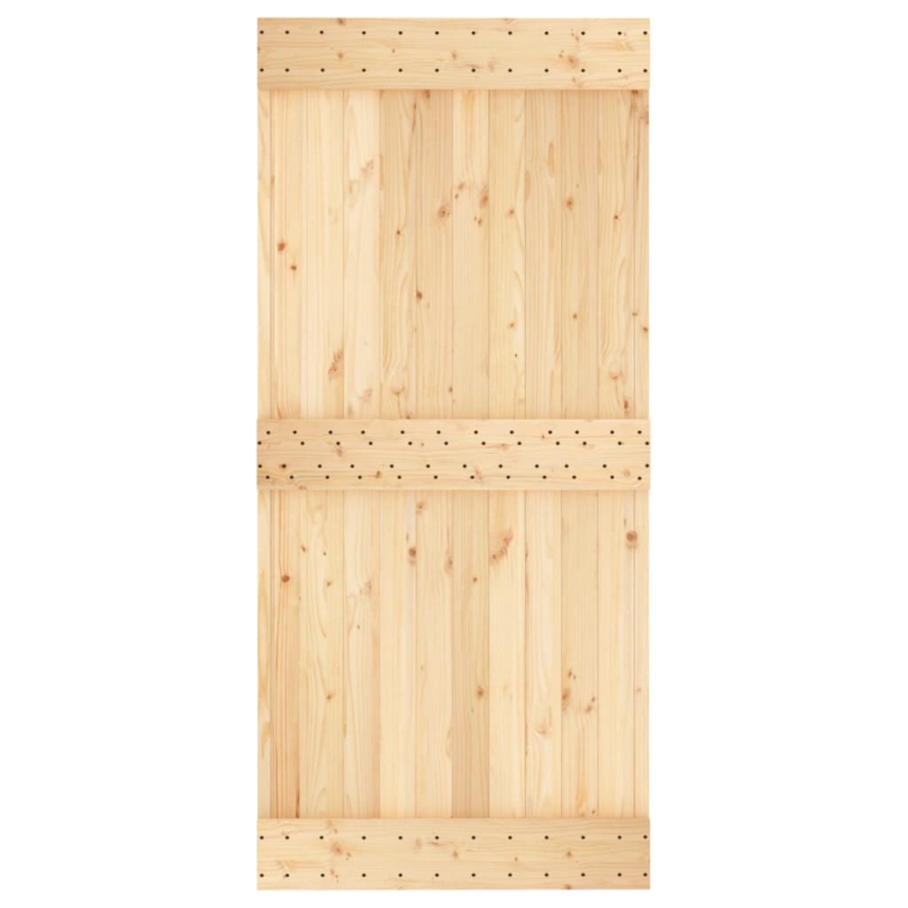 8721012081635_g_en_hd_2 vidaXL Sliding Door with Hardware Set 95x210 cm Solid Wood Pine - Image 4