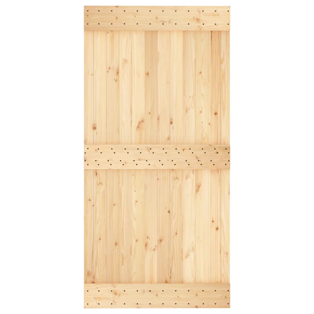 8721012081642_g_en_hd_2 vidaXL Sliding Door with Hardware Set 100x210 cm Solid Wood Pine - Image 4