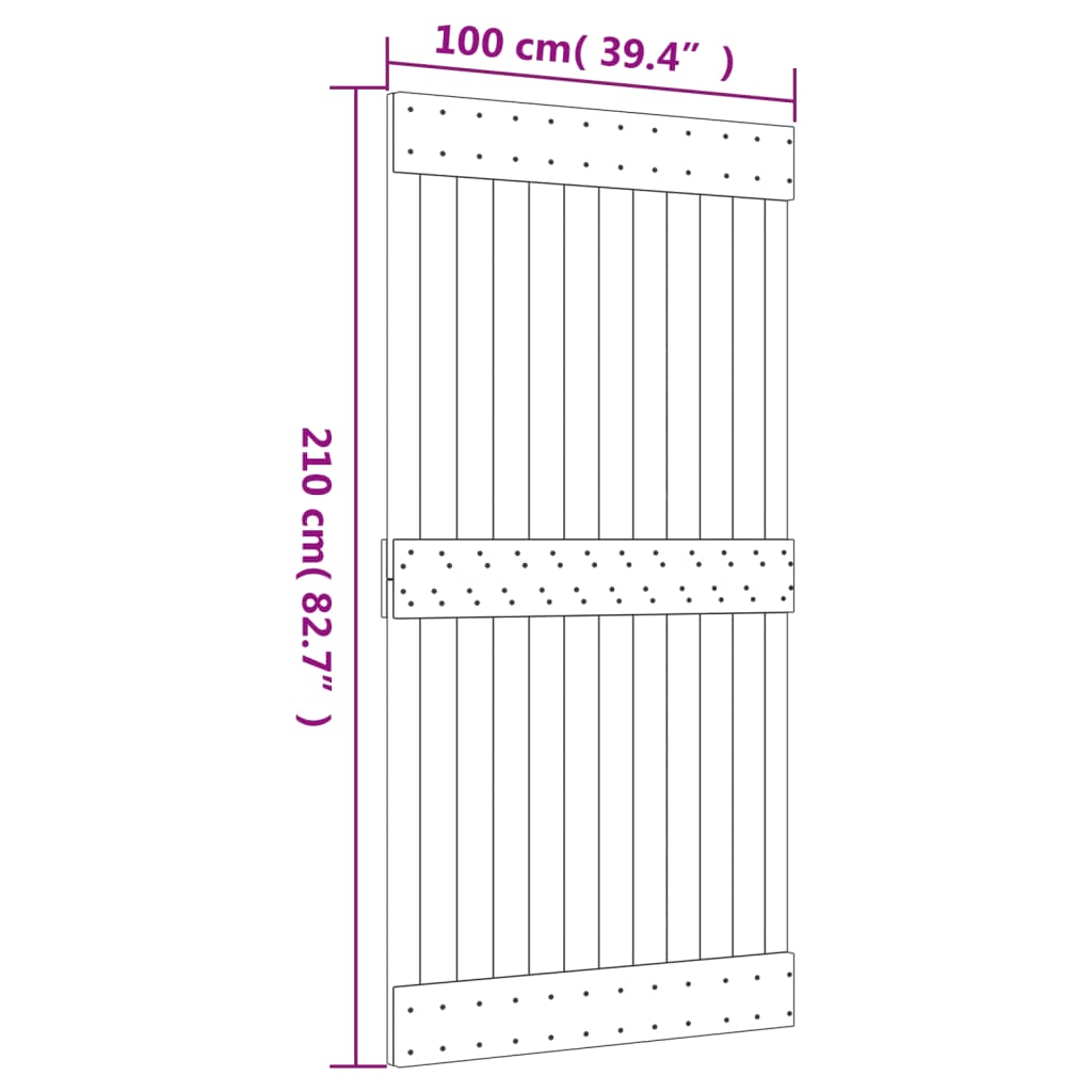 8721012081642_g_en_hd_9 vidaXL Sliding Door with Hardware Set 100x210 cm Solid Wood Pine - Image 11