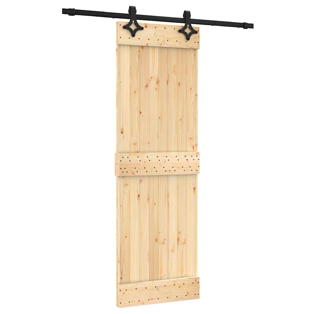 8721012081796_a_en_hd_1 vidaXL Sliding Door with Hardware Set 70x210 cm Solid Wood Pine - Image 2