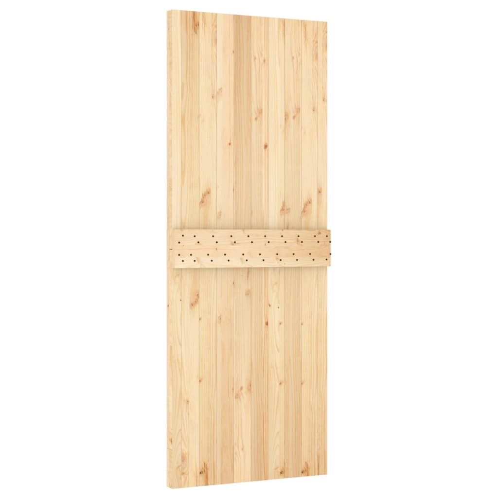 8721012082014_g_en_hd_3 vidaXL Sliding Door with Hardware Set 80x210 cm Solid Wood Pine - Image 5