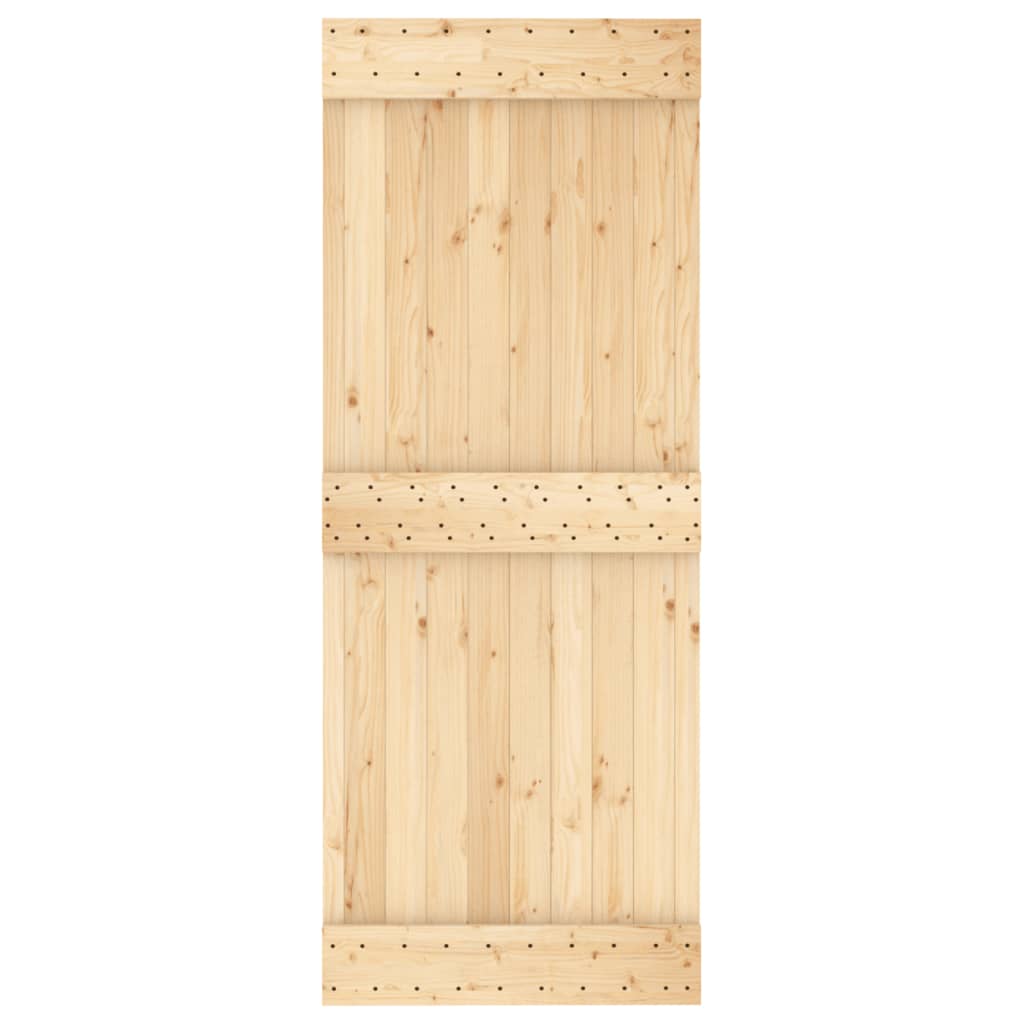 8721012082557_g_en_hd_2 vidaXL Sliding Door with Hardware Set 80x210 cm Solid Wood Pine - Image 4