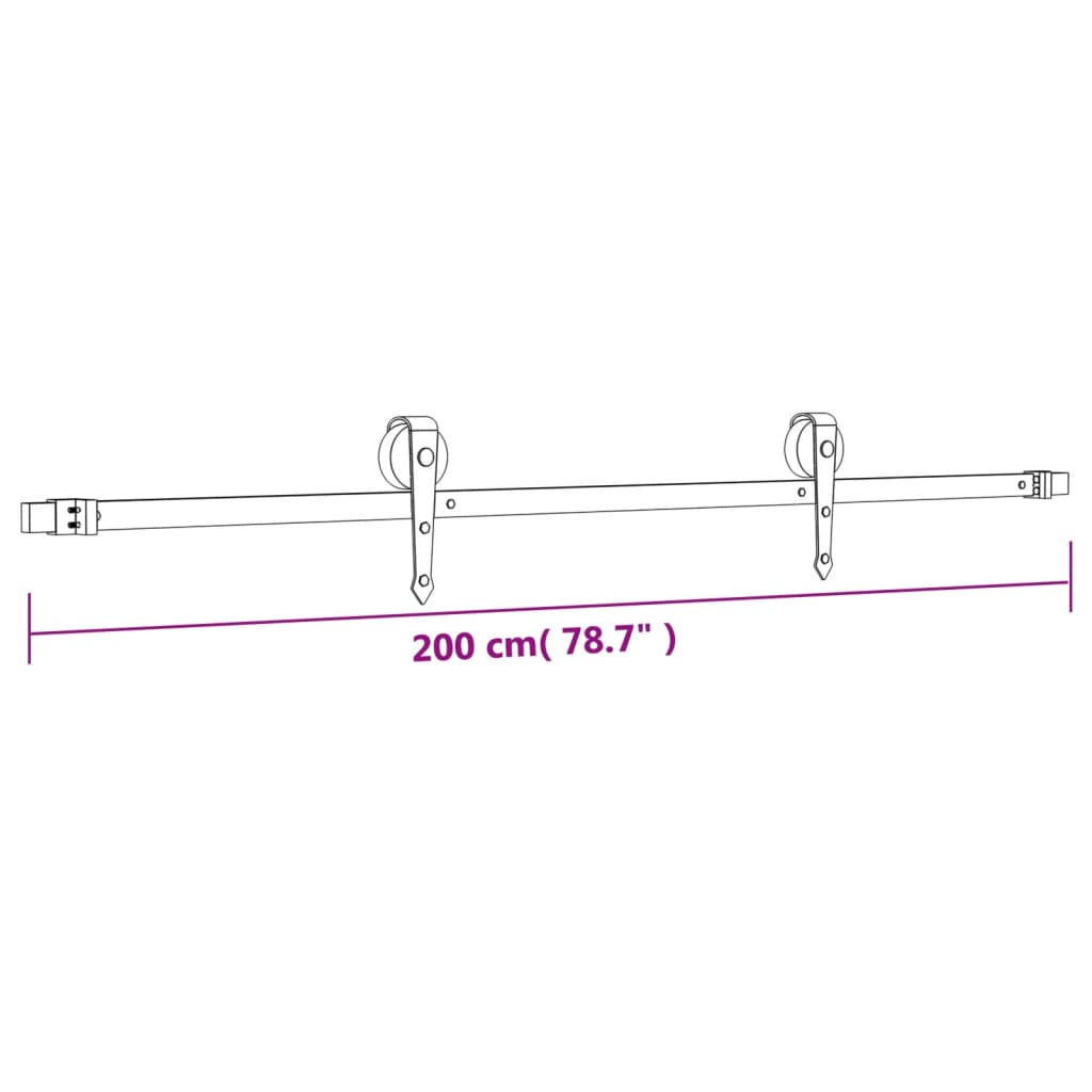 8721012082908_g_en_hd_10 vidaXL Sliding Door with Hardware Set 100x210 cm Solid Wood Pine - Image 12
