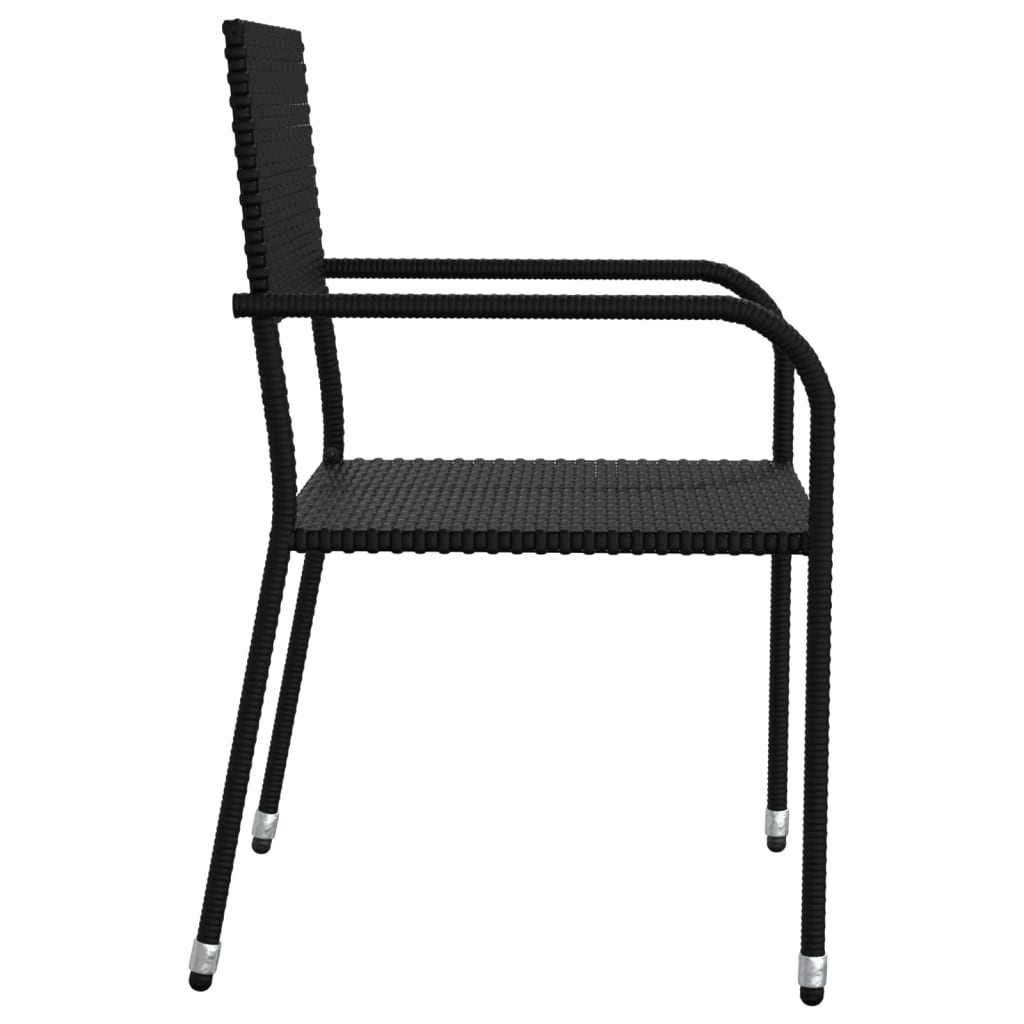 8721012085824_g_en_hd_4 vidaXL 3 Piece Garden Dining Set Black Poly Rattan and Steel - Image 6
