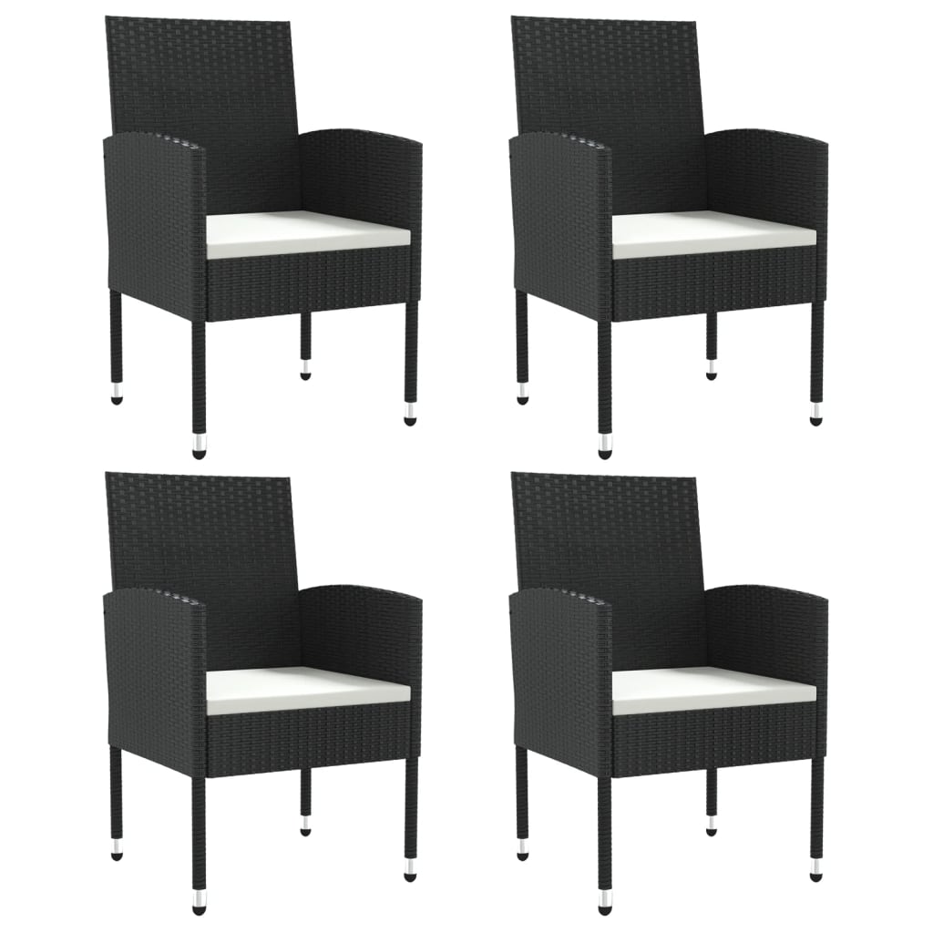 8721012086081_g_en_hd_1 vidaXL 5 Piece Garden Dining Set Black Poly Rattan and Steel - Image 3
