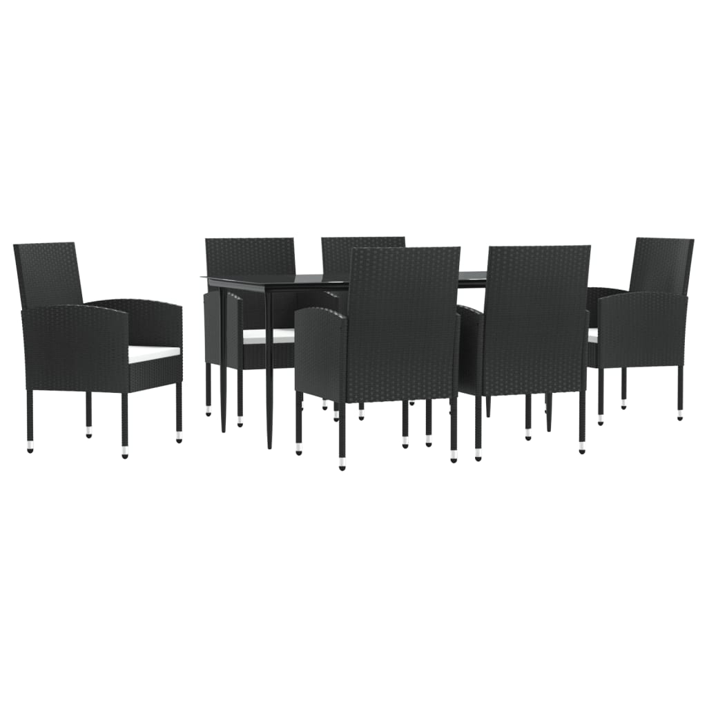 8721012086111_a_en_hd_1 vidaXL 7 Piece Garden Dining Set Black Poly Rattan and Steel - Image 2
