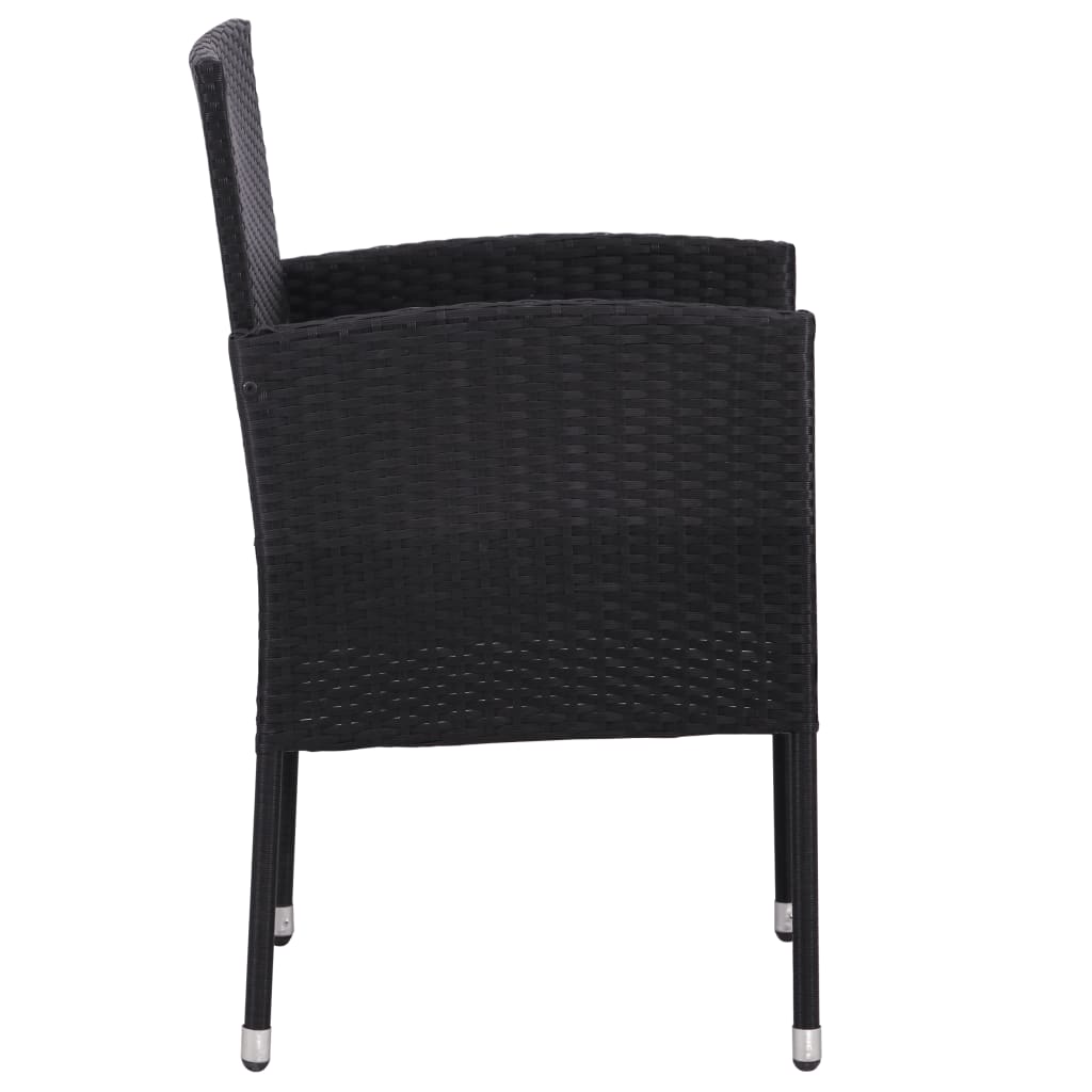 8721012086180_g_en_hd_4 vidaXL 5 Piece Garden Dining Set Black Poly Rattan and Steel - Image 6