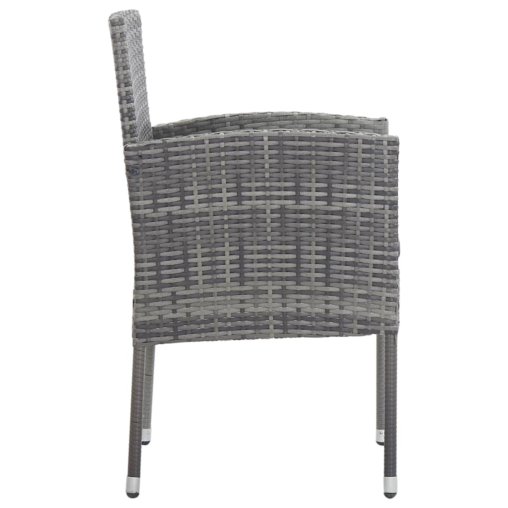 8721012086227_g_en_hd_4 vidaXL 3 Piece Garden Dining Set Grey and Black Poly Rattan and Steel - Image 6