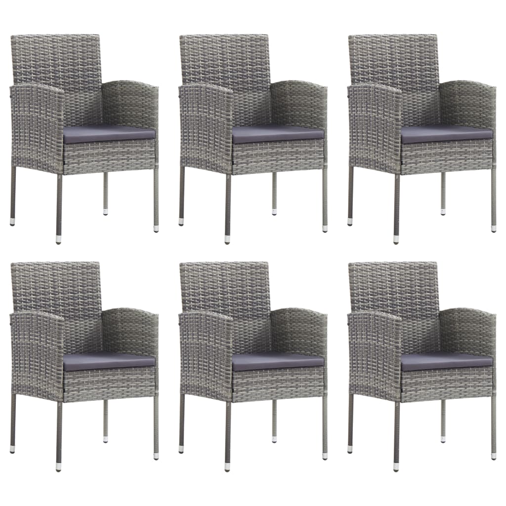 8721012086357_g_en_hd_1 vidaXL 7 Piece Garden Dining Set Grey and Black Poly Rattan and Steel - Image 3