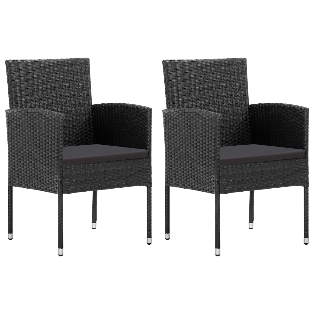 8721012086388_g_en_hd_1 vidaXL 3 Piece Garden Dining Set Black Poly Rattan and Steel - Image 3