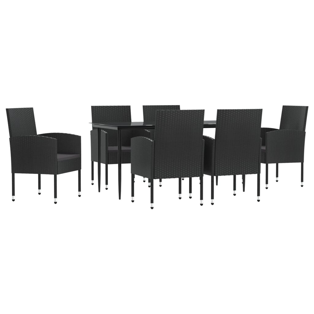 8721012086432_a_en_hd_1 vidaXL 7 Piece Garden Dining Set Black Poly Rattan and Steel - Image 2