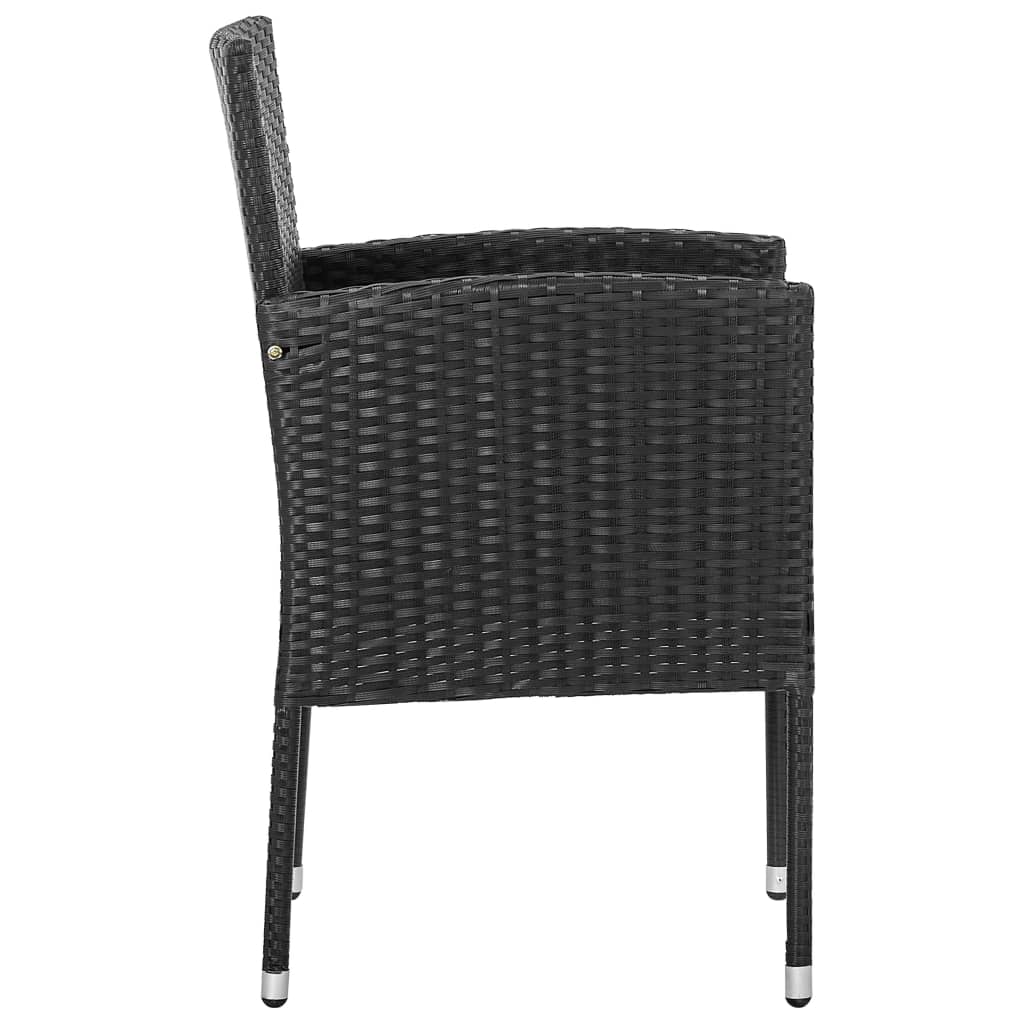 8721012086463_g_en_hd_4 vidaXL 3 Piece Garden Dining Set Black Poly Rattan and Steel - Image 6