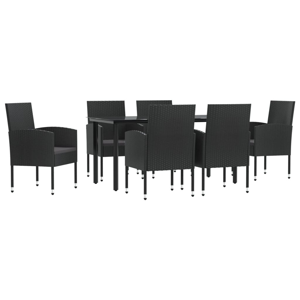 8721012086517_a_en_hd_1 vidaXL 7 Piece Garden Dining Set Black Poly Rattan and Steel - Image 2