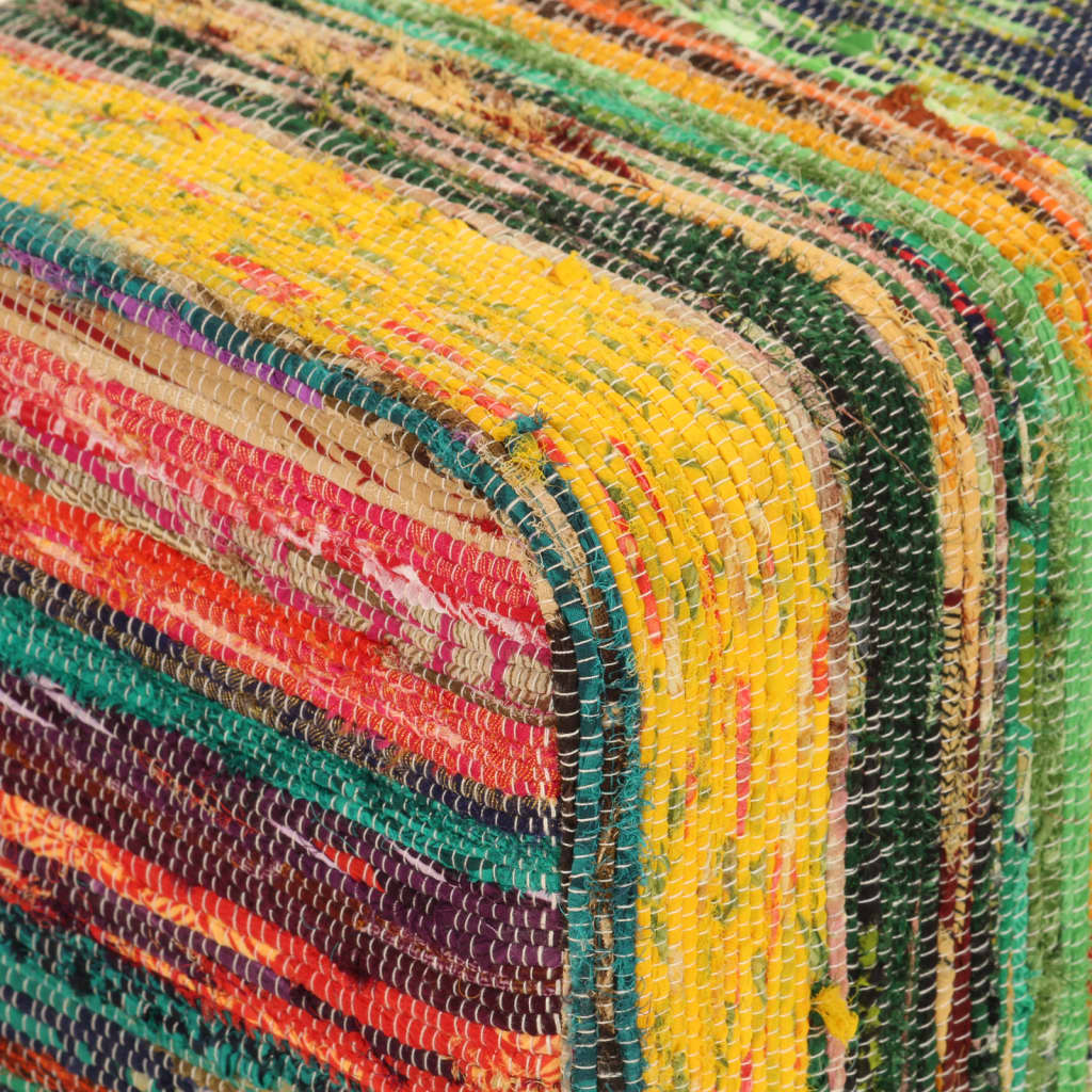 8721012086630_g_en_hd_3 vidaXL Bench Multicolour 160 cm Chindi Fabric and Solid Wood Mango - Image 4