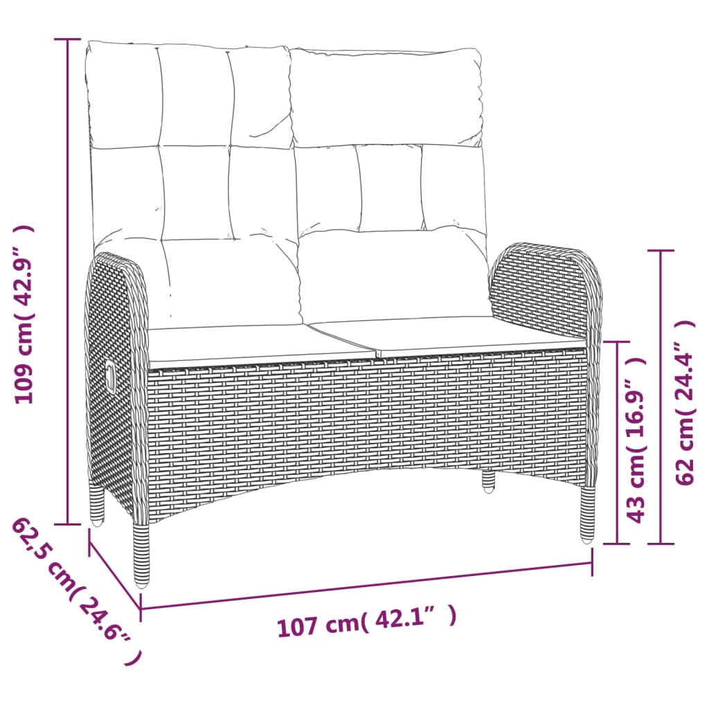 8721012106970_g_en_hd_5 vidaXL 2 Piece Garden Dining Set with Cushions Grey Poly Rattan - Image 7
