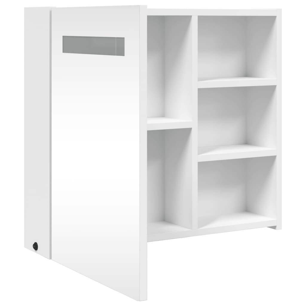 8721012107045_g_en_hd_3 vidaXL Bathroom Mirror Cabinet with LED Light White 60x13x52 cm - Image 5