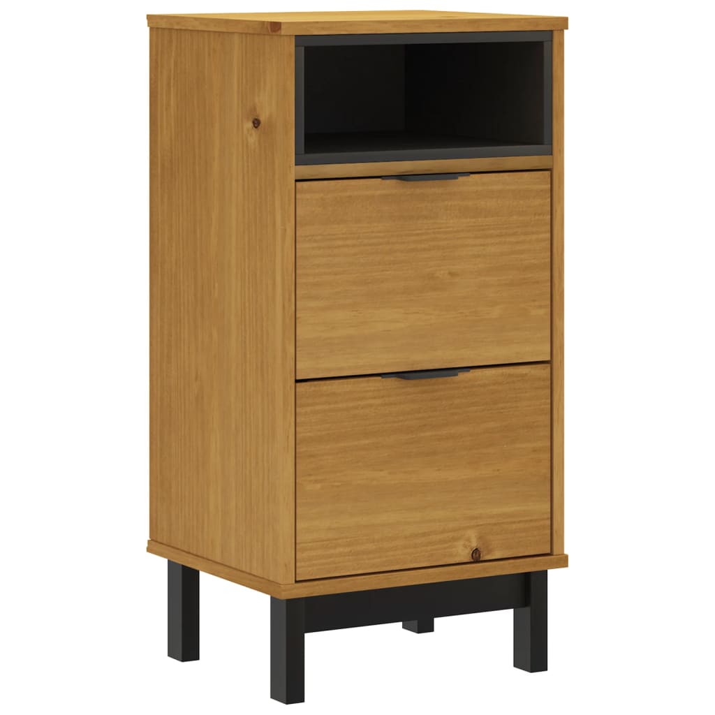 8721012107496_a_en_hd_1 vidaXL Bedside Cabinet FLAM 40x35x80 cm Solid Wood Pine - Image 2