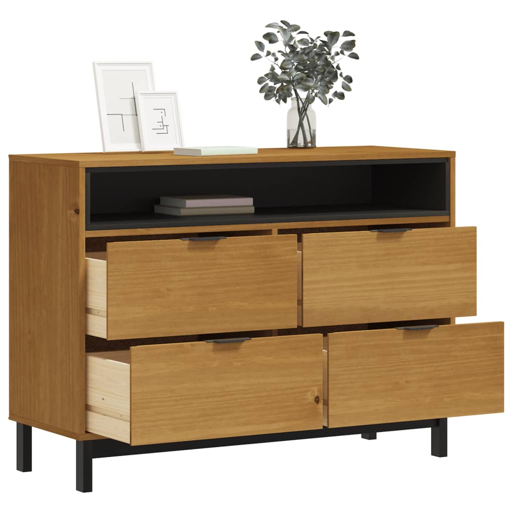 8721012107519_g_en_hd_1 vidaXL Drawer Cabinet FLAM 110x40x80 cm Solid Wood Pine - Image 4