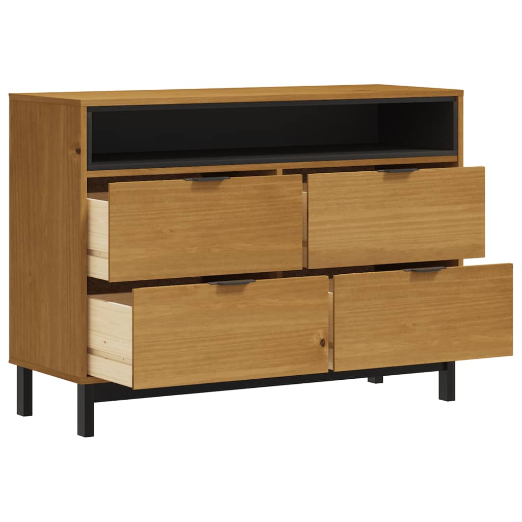 8721012107519_g_en_hd_2 vidaXL Drawer Cabinet FLAM 110x40x80 cm Solid Wood Pine - Image 5