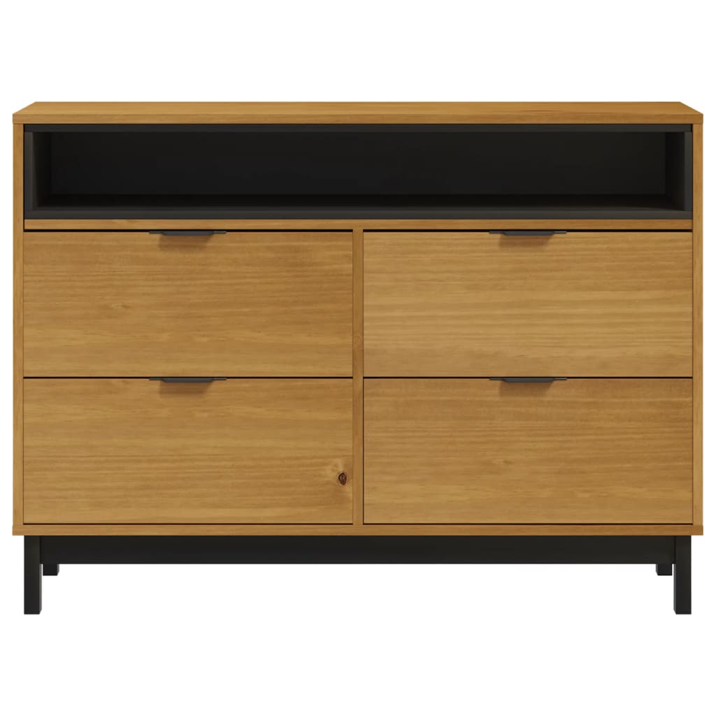 8721012107519_g_en_hd_3 vidaXL Drawer Cabinet FLAM 110x40x80 cm Solid Wood Pine - Image 6