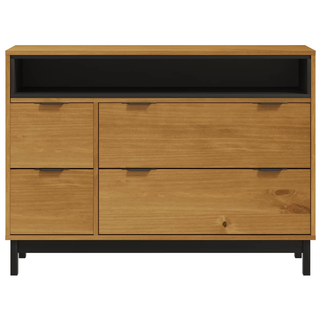 8721012107526_g_en_hd_3 vidaXL Drawer Cabinet FLAM 110x40x80 cm Solid Wood Pine - Image 6