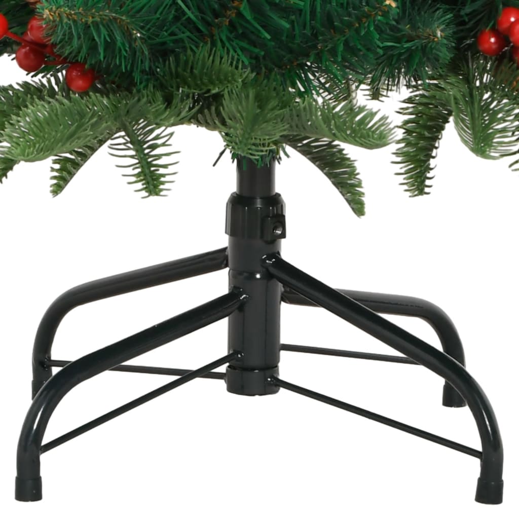 8721012117877_g_en_hd_5 vidaXL Artificial Hinged Christmas Tree with Cones and Berries 150 cm - Image 6