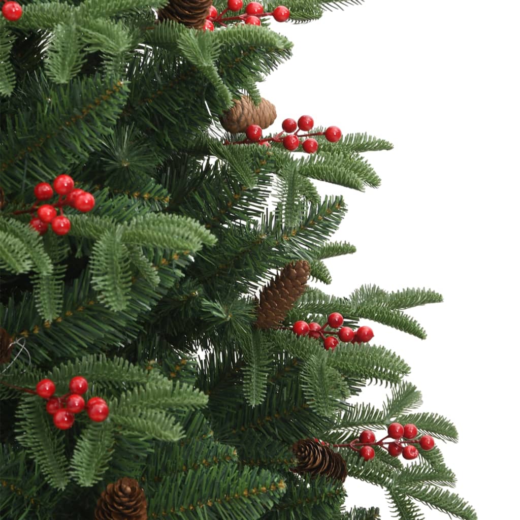 8721012117884_g_en_hd_4 vidaXL Artificial Hinged Christmas Tree with Cones and Berries 180 cm - Image 5