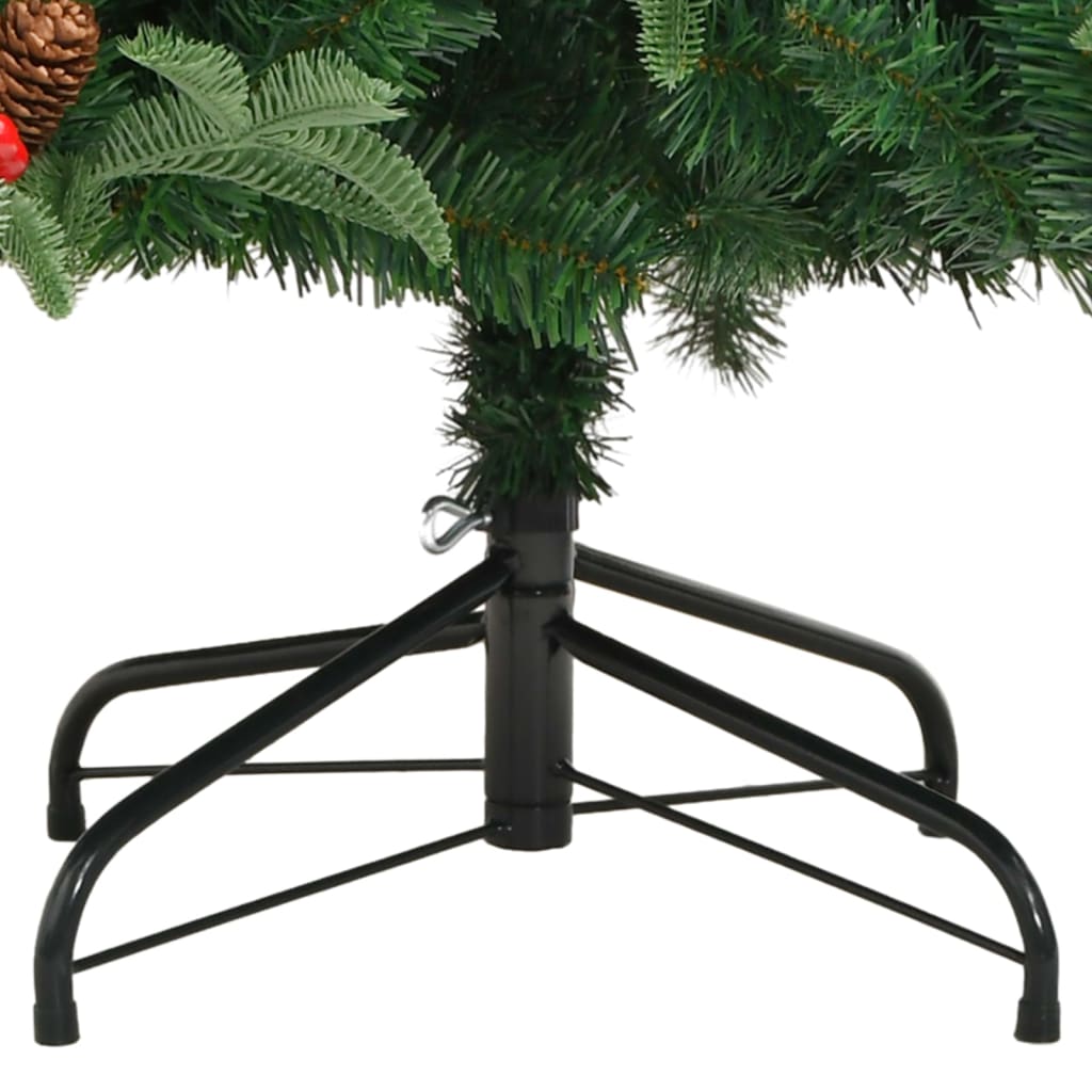 8721012117884_g_en_hd_5 vidaXL Artificial Hinged Christmas Tree with Cones and Berries 180 cm - Image 6