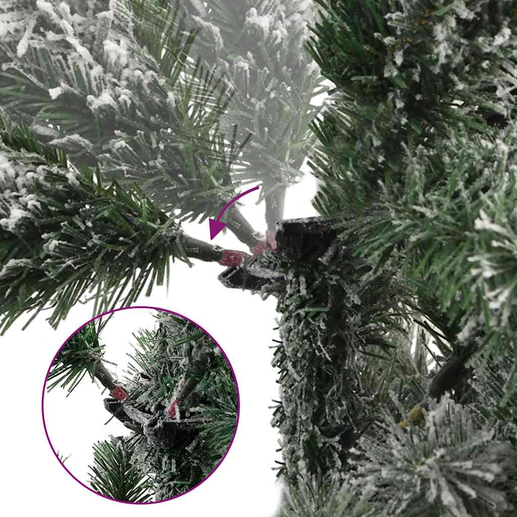 8721012117938_g_en_hd_2 vidaXL Artificial Hinged Christmas Tree with Flocked Snow 180 cm - Image 3