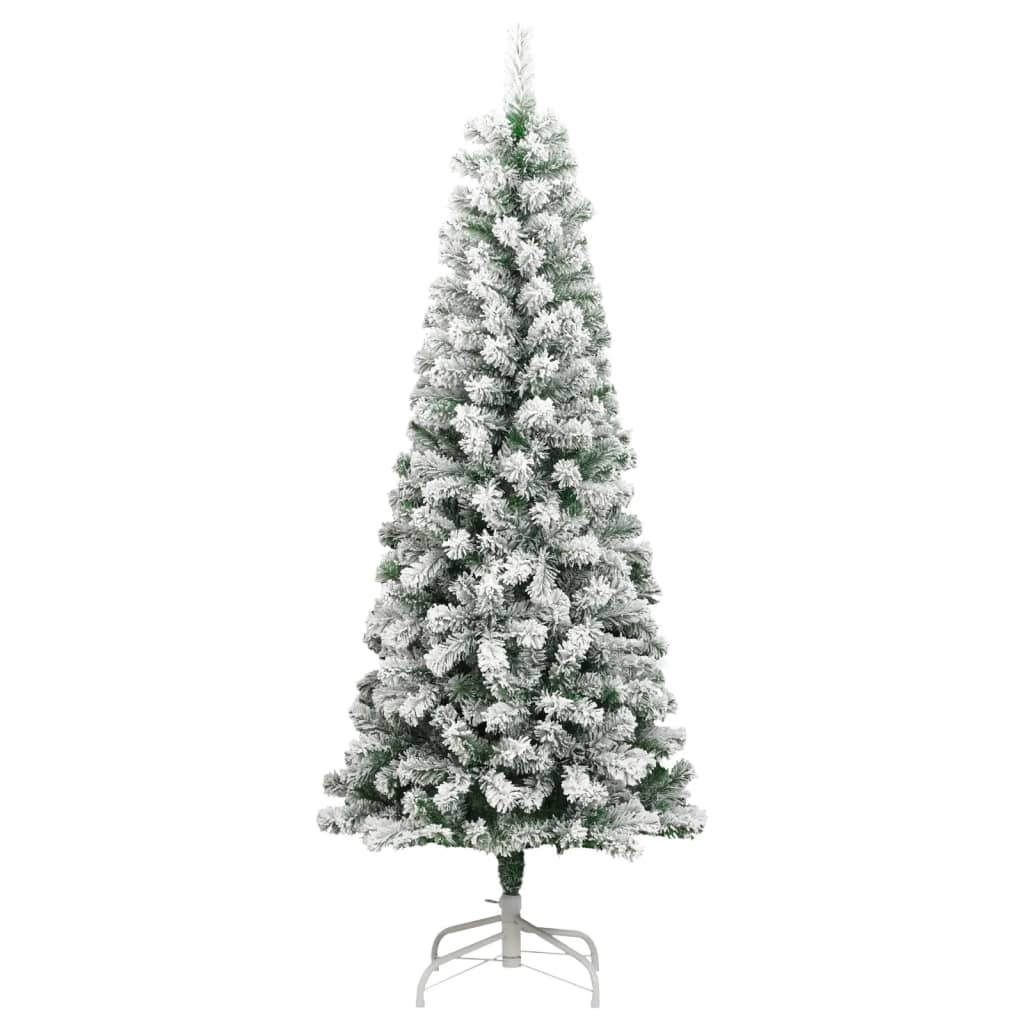 8721012117945_g_en_hd_1 vidaXL Artificial Hinged Christmas Tree with Flocked Snow 210 cm - Image 2