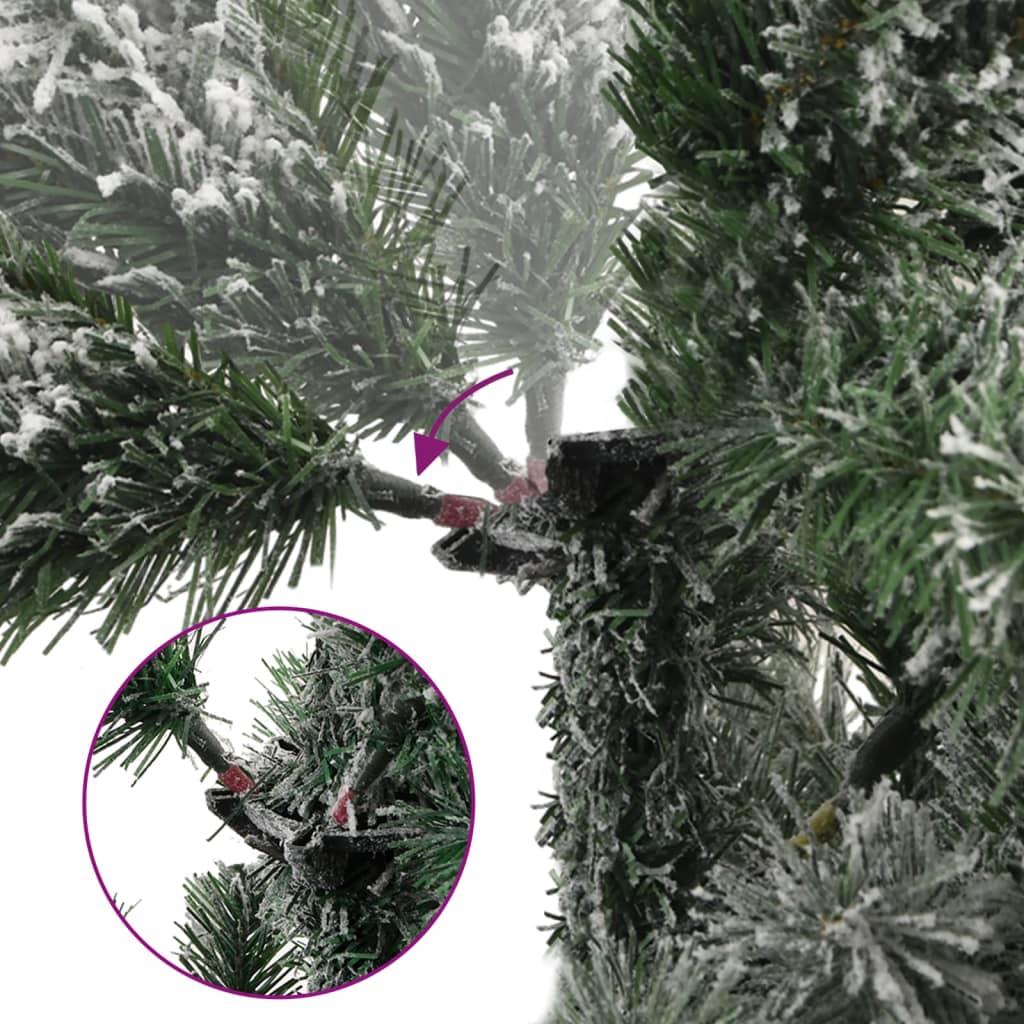 8721012117945_g_en_hd_2 vidaXL Artificial Hinged Christmas Tree with Flocked Snow 210 cm - Image 3