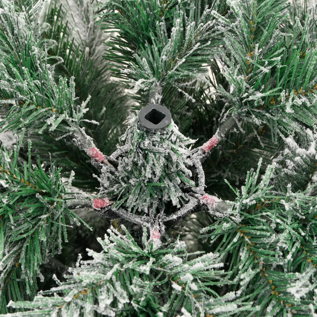 8721012117945_g_en_hd_6 vidaXL Artificial Hinged Christmas Tree with Flocked Snow 210 cm - Image 7