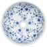 vidaXL Countertop Basin White and Blue Round Φ41x14 cm Ceramic - Image 4