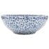 vidaXL Countertop Basin White and Blue Round Φ41x14 cm Ceramic - Image 2