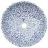 vidaXL Countertop Basin White and Blue Round Φ41x14 cm Ceramic - Image 4