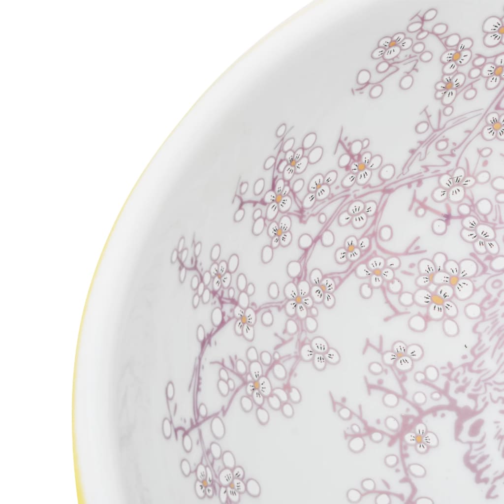8721012118621_g_en_hd_3 vidaXL Countertop Basin White and Yellow Round Φ41x14 cm Ceramic - Image 5