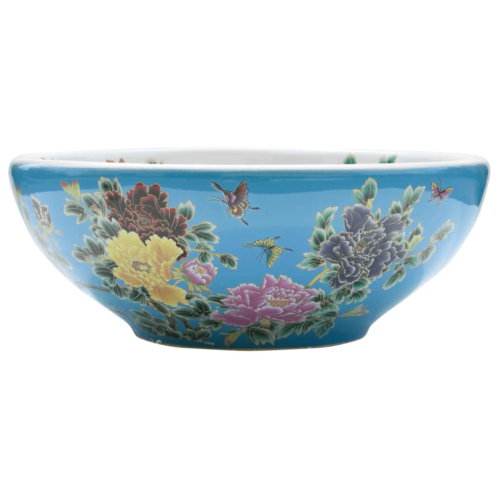 8721012118645_a_en_hd_1 vidaXL Countertop Basin Multicolour Round Φ41x14 cm Ceramic - Image 2