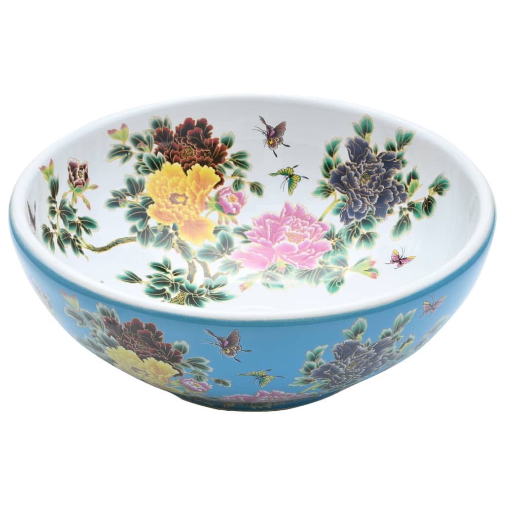 8721012118645_g_en_hd_1 vidaXL Countertop Basin Multicolour Round Φ41x14 cm Ceramic - Image 3