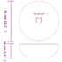 vidaXL Countertop Basin Multicolour Round Φ41x14 cm Ceramic - Image 6