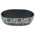 vidaXL Countertop Basin Black and Blue Oval 47x33x13 cm Ceramic - Image 4