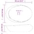 vidaXL Countertop Basin Purple and Grey Oval 59x40x14 cm Ceramic - Image 8