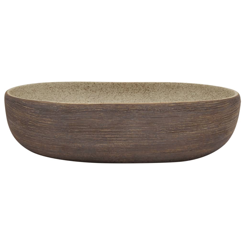 8721012119130_g_en_hd_1 vidaXL Countertop Basin Sand and Brown Oval 59x40x14 cm Ceramic - Image 3