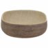 vidaXL Countertop Basin Sand and Brown Oval 59x40x14 cm Ceramic - Image 5