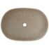 vidaXL Countertop Basin Sand and Brown Oval 59x40x14 cm Ceramic - Image 6