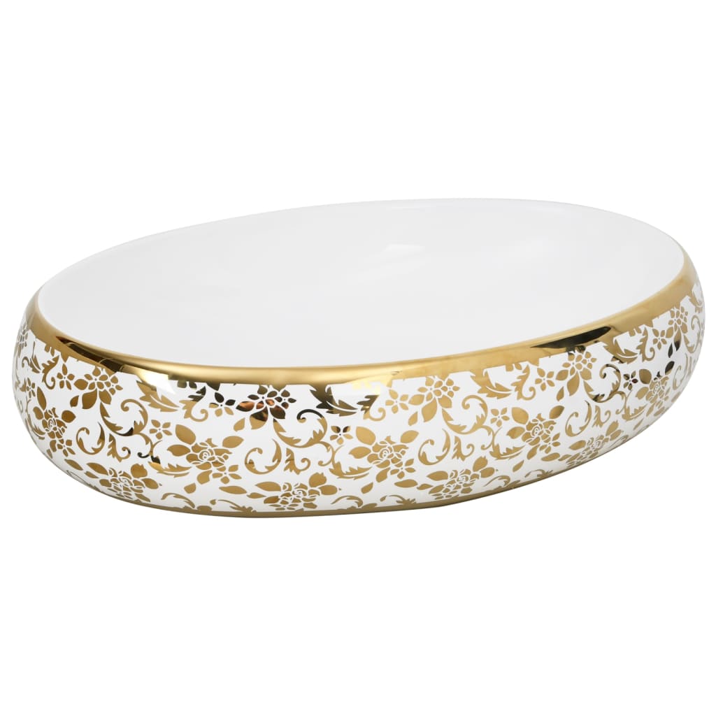 8721012119208_a_en_hd_1 vidaXL Countertop Basin White and Gold Oval 59x40x15 cm Ceramic - Image 2