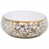 vidaXL Countertop Basin White and Gold Oval 59x40x15 cm Ceramic - Image 5