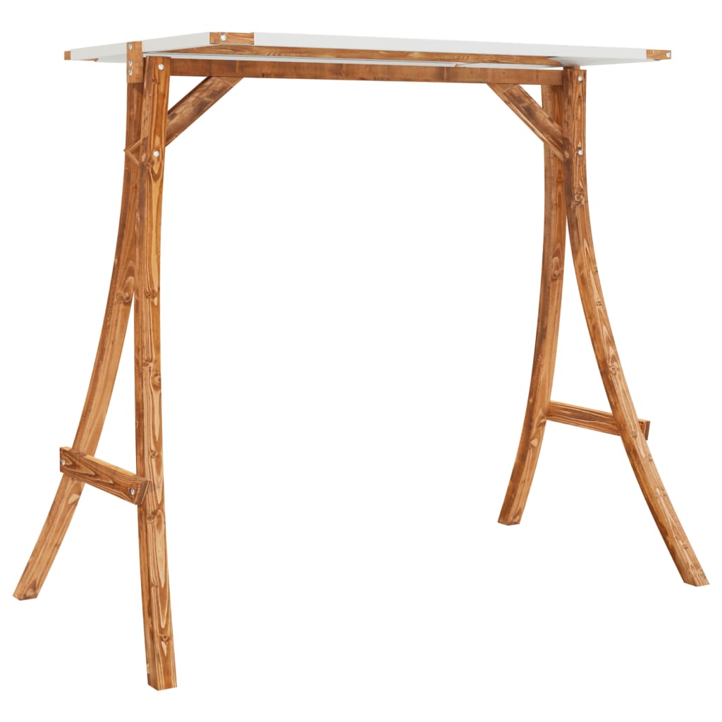 8721012119291_g_en_hd_5 vidaXL Swing Bed with Canopy Solid Wood Spruce with Teak Finish - Image 7