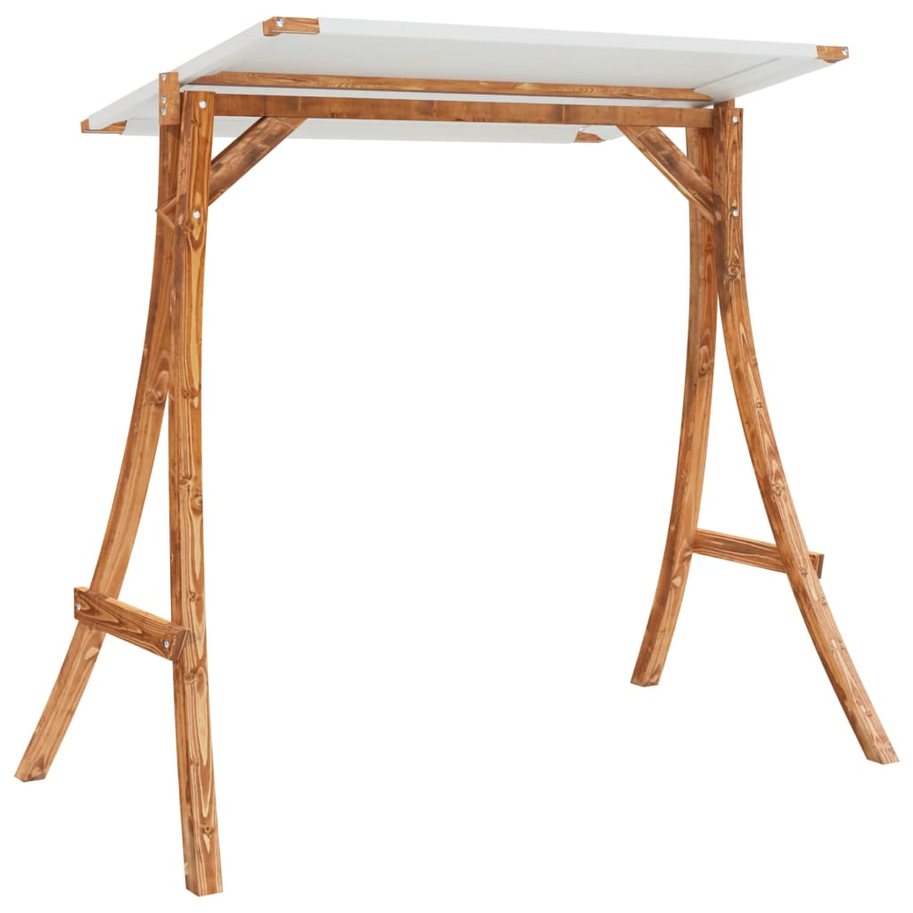8721012119314_g_en_hd_3 vidaXL Swing Bench with Canopy Solid Wood Spruce with Teak Finish - Image 5