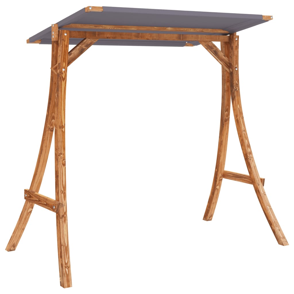 8721012119321_g_en_hd_3 vidaXL Swing Bench with Canopy Solid Wood Spruce with Teak Finish - Image 5
