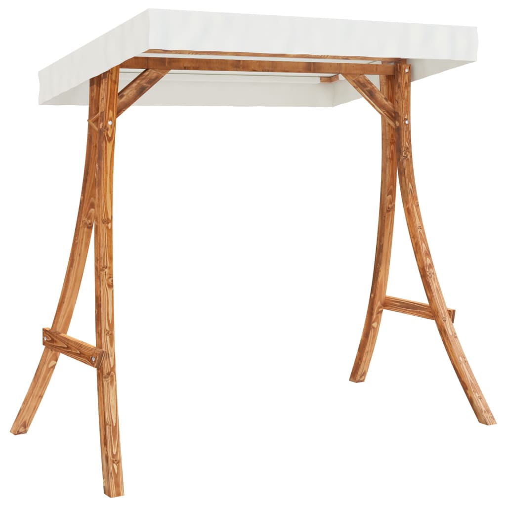 8721012119376_g_en_hd_3 vidaXL Swing Bench with Canopy Solid Wood Spruce with Teak Finish - Image 5